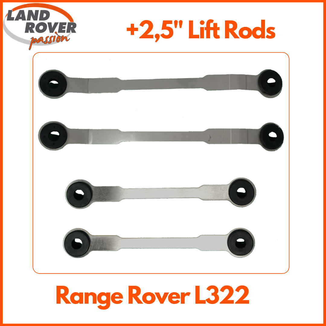 Range Rover Lift Rods L322 -2.5 inch